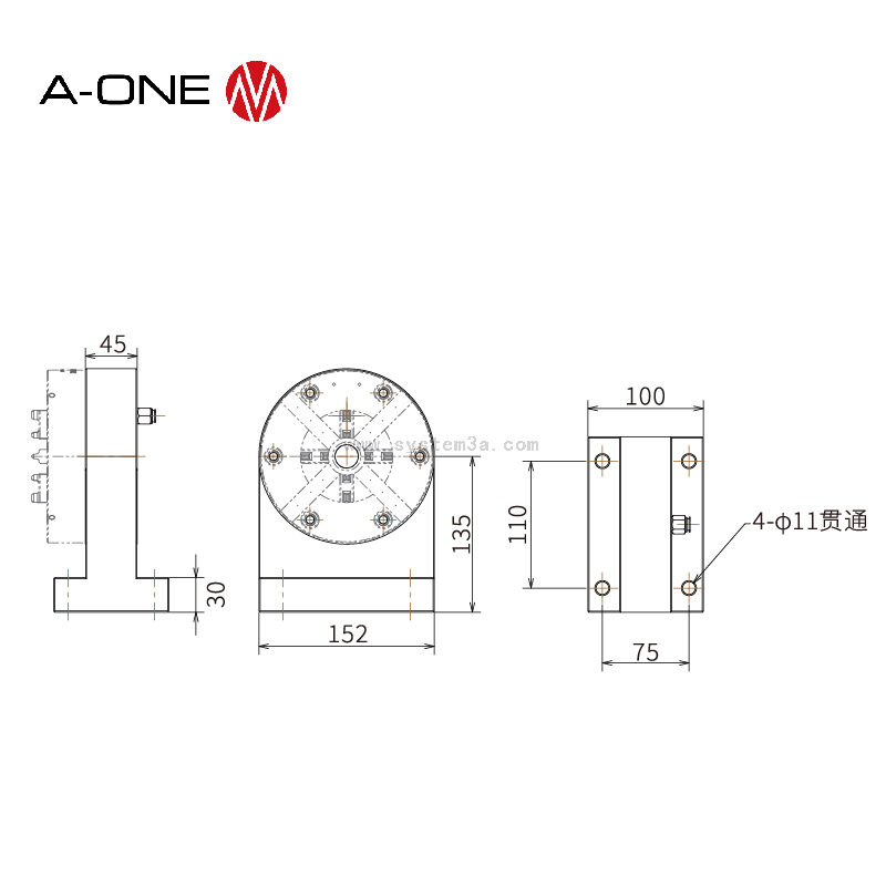 Powerful T base plate 3A-10000349