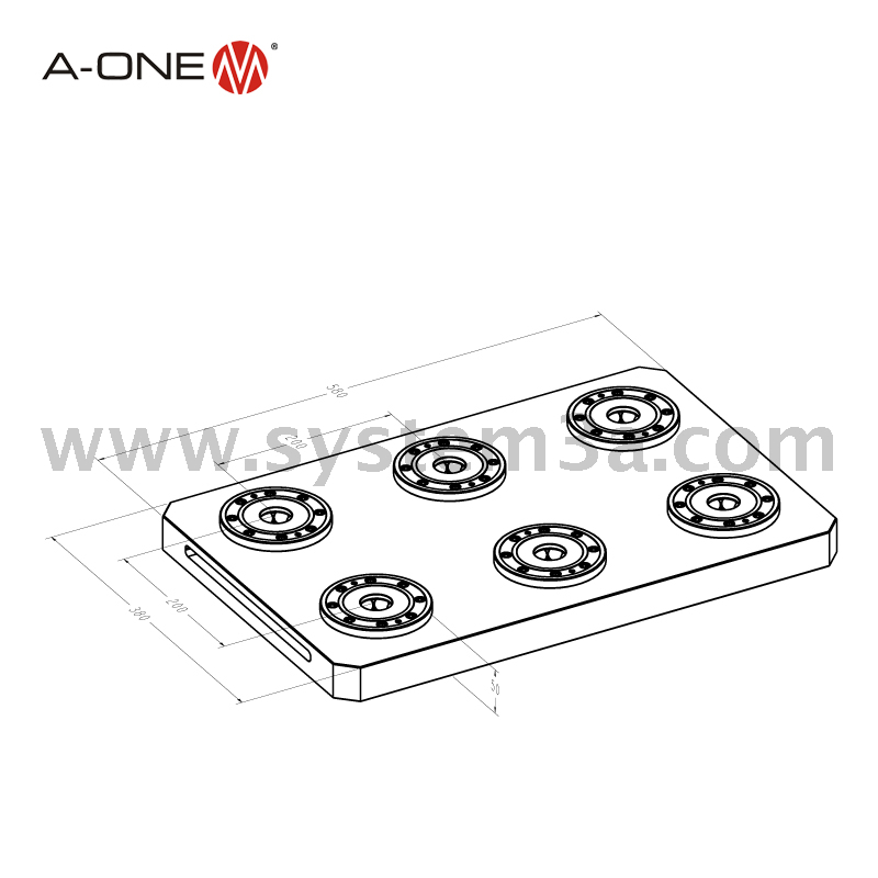 Centering base plate-hexa 3A-110014
