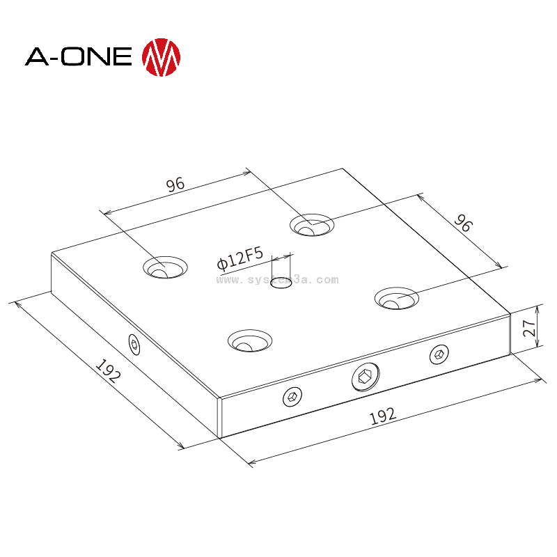 Fast manual zero point plate 3A-110251