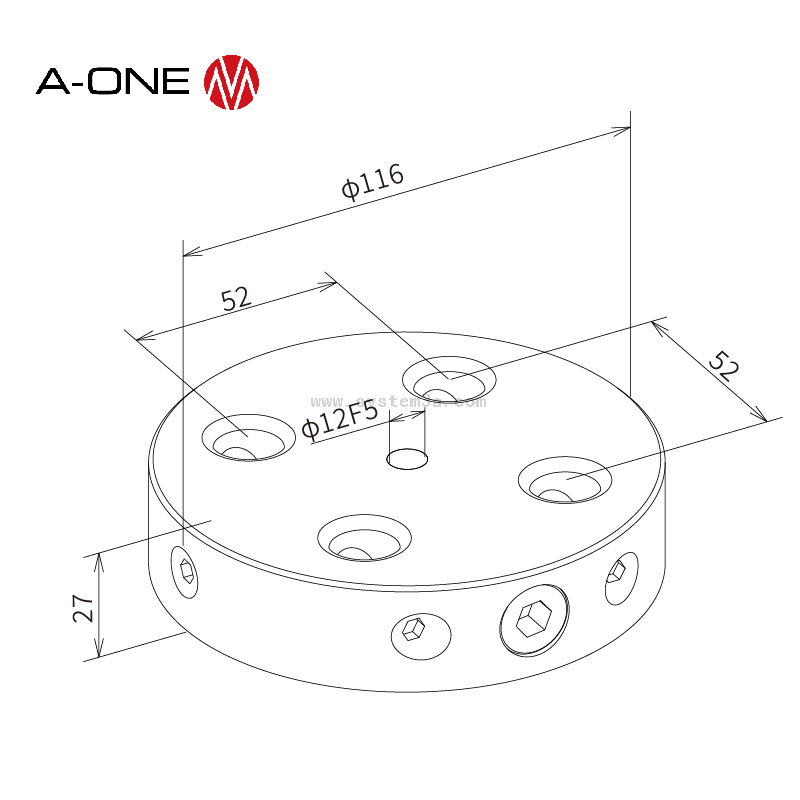 Fast manual zero point plate 3A-110171