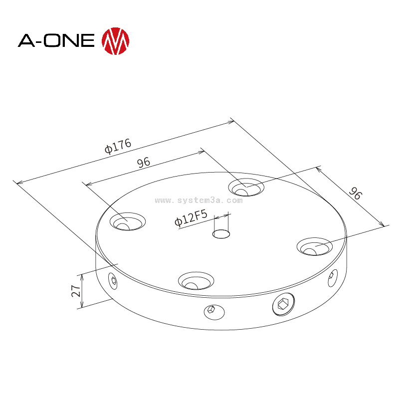 Fast manual zero point plate 3A-110248