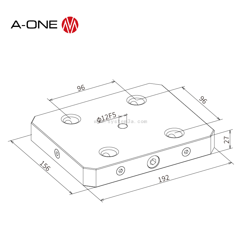 Fast manual zero point plate 3A-110246